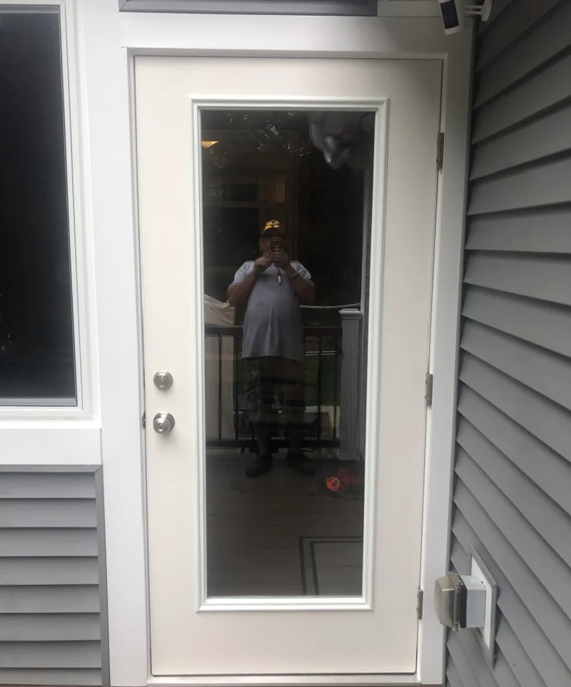Therma Tru fiberglass door installation Wilton,CT